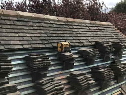 This is a photo of a roof being installed in Uckfield, East Sussex. All works carried out by Uckfield Roofing Services